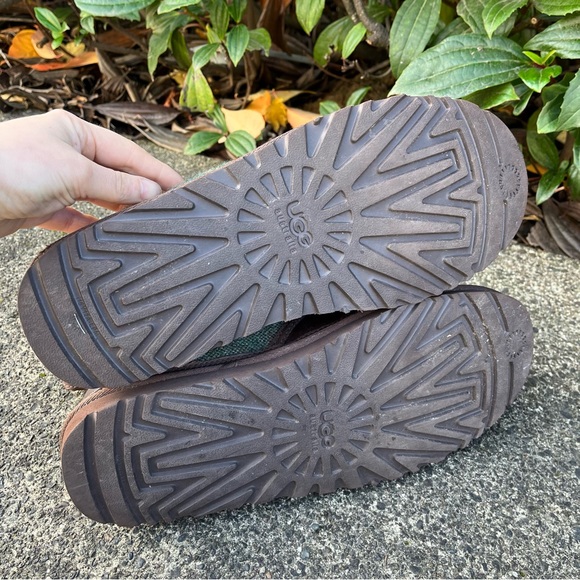 UGG Neumel Donegal Stout Brown Leather Wool Chukka Boots - Picture 5 of 7